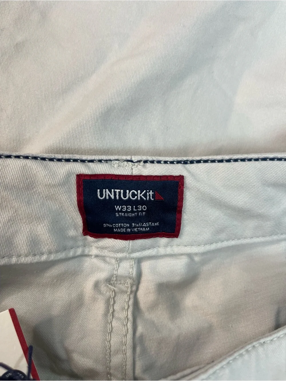 UNTUCKit 5-Pocket Chino Straight Fit Pants Gray